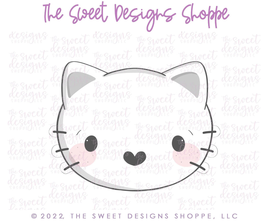 Cookie Cutters - Lovely Cat Face - Cookie Cutter - The Sweet Designs Shoppe - - ALL, Animal, Animals, Animals and Insects, Cookie Cutter, hello kitty, Promocode, valentine, valentines