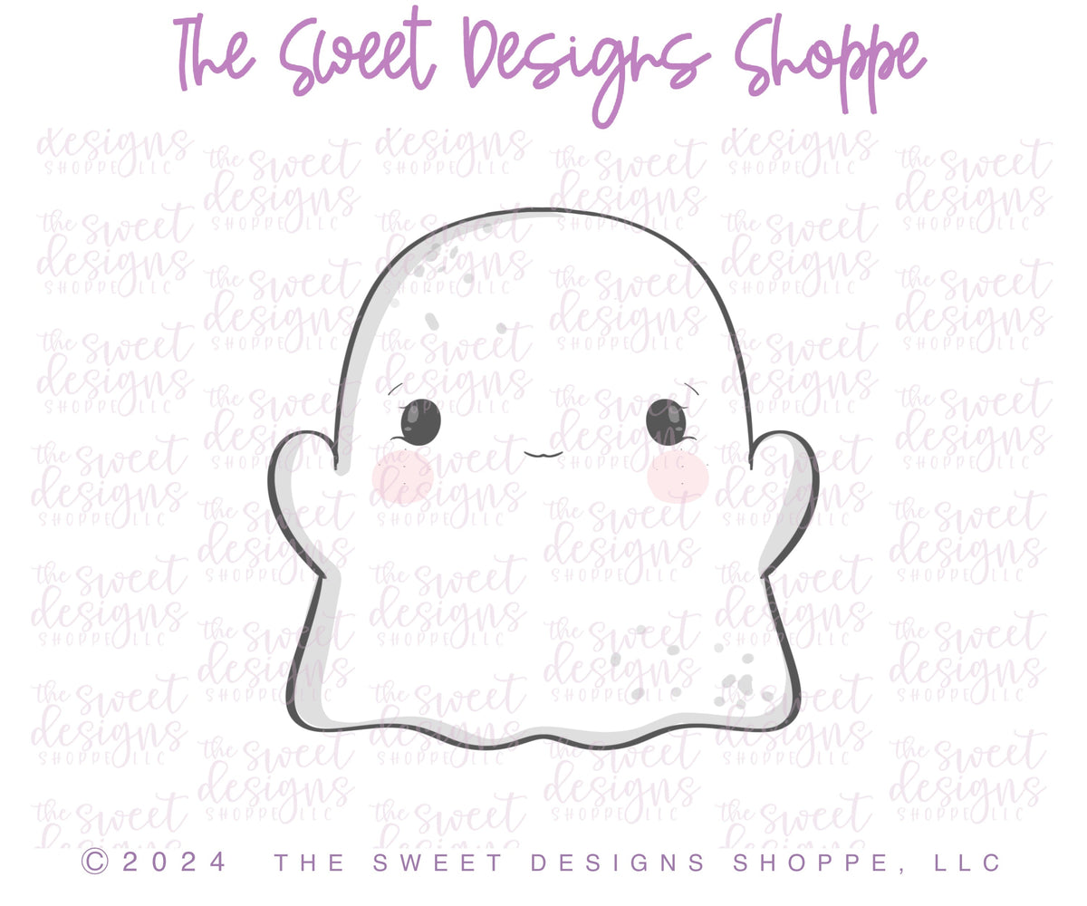 Cookie Cutters - Lovely Chubby Ghost - Cookie Cutter - The Sweet Designs Shoppe - TSDS - - 2024,ALL,Cookie Cutter,halloween,Promocode,STL