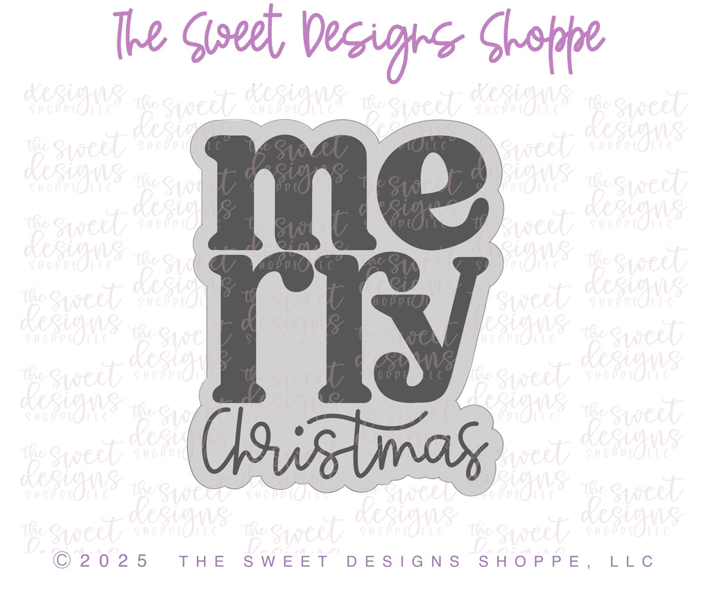 Cookie Cutters - Lovely Classic Santa and Christmas Plaque Cookie Cutter Set - Set of 2 - Cookie Cutters - The Sweet Designs Shoppe - TSDS - - ALL,Christmas,Christmas / Winter,claus,clause,Cookie Cutter,new,PLAQUES HANDLETTERING,Promocode,regular sets,Santa,Santa Claus,Santa Face,set,STL