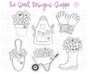 Cookie Cutters - Lovely Garden Set - Set of 6 - Cookie Cutters - The Sweet Designs Shoppe - TSDS - - ALL,Cookie Cutter,garden,gardening,hobbie,Hobbies,Hobbies and Camping,hobby,MOM,mother,mothers,Mothers Day,Promocode,regular sets,set,STL
