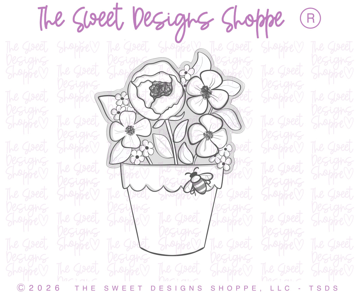 Cookie Cutters - Lovely Garden Set - Set of 6 - Cookie Cutters - The Sweet Designs Shoppe - TSDS - - ALL,Cookie Cutter,garden,gardening,hobbie,Hobbies,Hobbies and Camping,hobby,MOM,mother,mothers,Mothers Day,Promocode,regular sets,set,STL