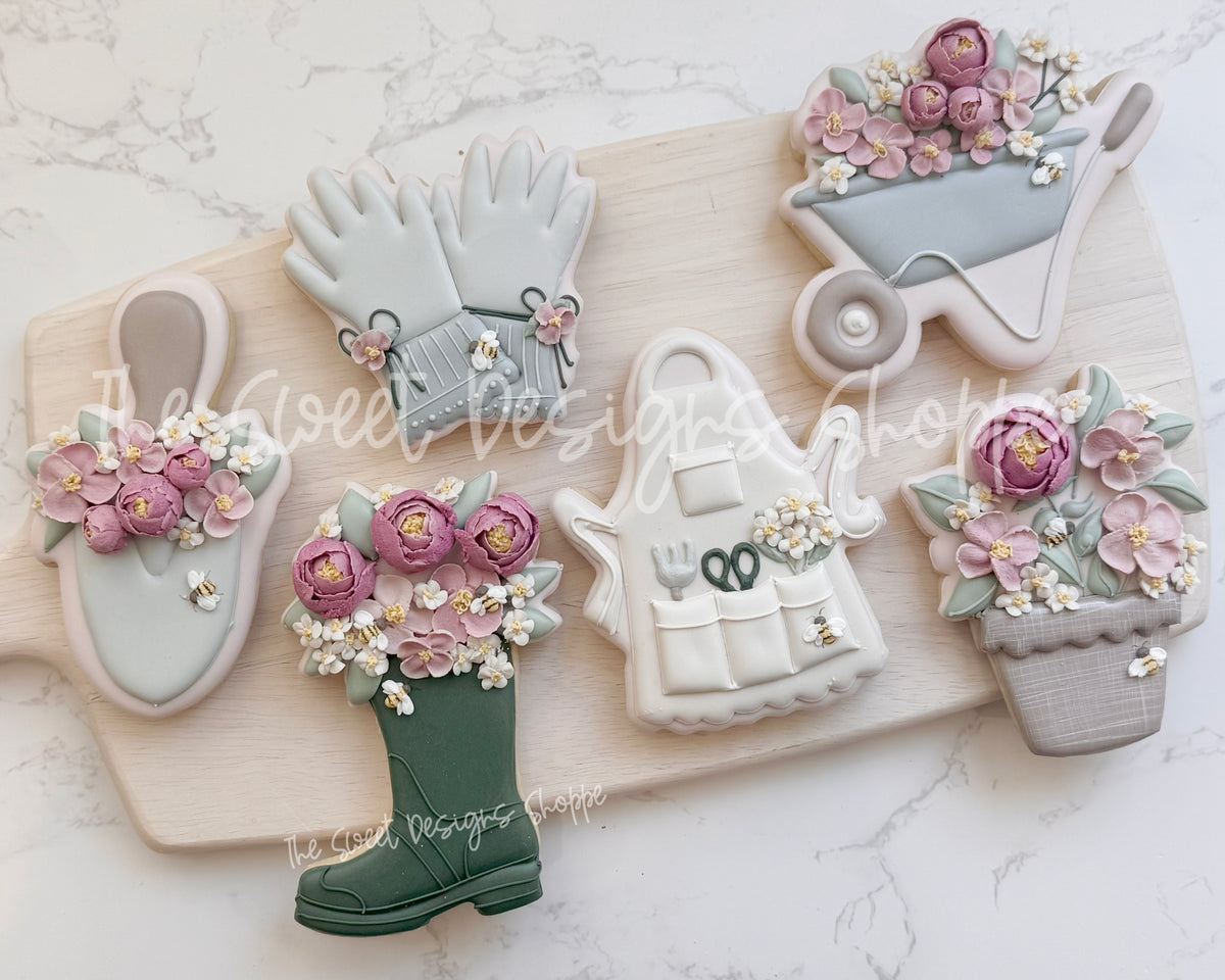Cookie Cutters - Lovely Garden Set - Set of 6 - Cookie Cutters - The Sweet Designs Shoppe - TSDS - - ALL,Cookie Cutter,garden,gardening,hobbie,Hobbies,Hobbies and Camping,hobby,MOM,mother,mothers,Mothers Day,Promocode,regular sets,set,STL