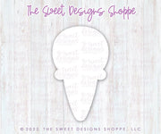 Cookie Cutters - Lovely Ice Cream - Cookie Cutter - The Sweet Designs Shoppe - TSDS - - ALL,celebration,cone,Cookie Cutter,dad,Father,Fathers Day,Food,Food & Beverages,grandfather,Ice Cream,icecream,pop,popscicle,Promocode,STL,Sweet,Sweets,valentine,valentines