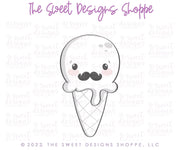 Cookie Cutters - Lovely Ice Cream - Cookie Cutter - The Sweet Designs Shoppe - TSDS - - ALL,celebration,cone,Cookie Cutter,dad,Father,Fathers Day,Food,Food & Beverages,grandfather,Ice Cream,icecream,pop,popscicle,Promocode,STL,Sweet,Sweets,valentine,valentines
