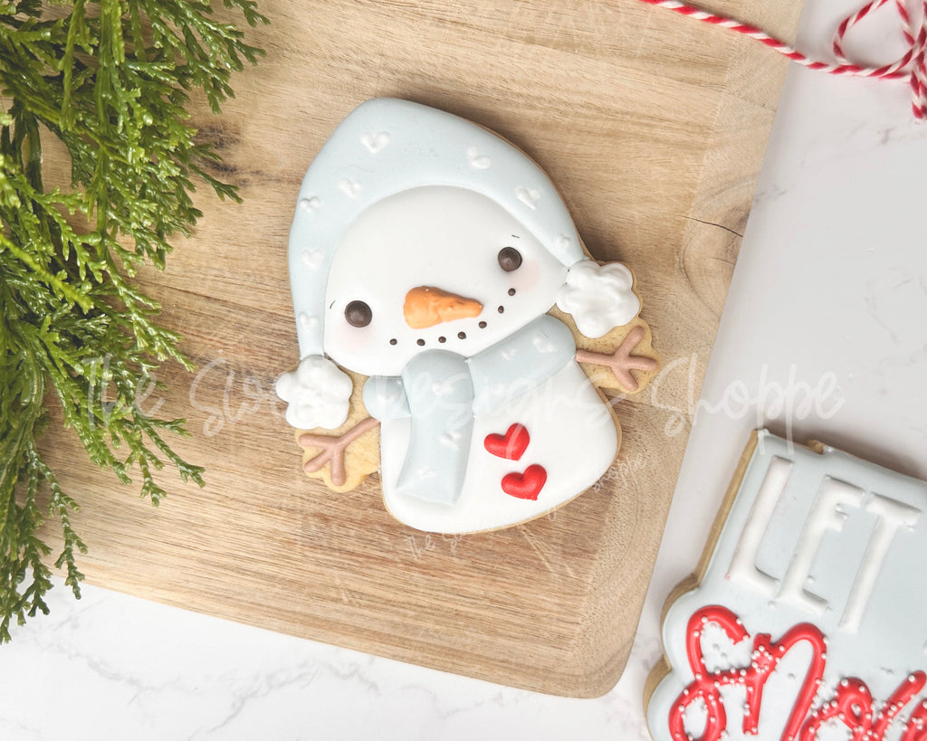 Cookie Cutters - Lovely Snowman - Cookie Cutter - The Sweet Designs Shoppe - - ALL, Christmas, Christmas / Winter, Christmas Cookies, Cookie Cutter, Frosty, new, Promocode, STL