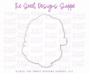 Cookie Cutters - Lovely Vintage Santa Face & Joy Plaque Cookie Cutter Set - Set of 2 - Cookie Cutters - The Sweet Designs Shoppe - TSDS - - ALL,Christmas,Christmas / Winter,claus,clause,Cookie Cutter,PLAQUES HANDLETTERING,Promocode,regular sets,Santa,Santa Claus,Santa Face,set,STL