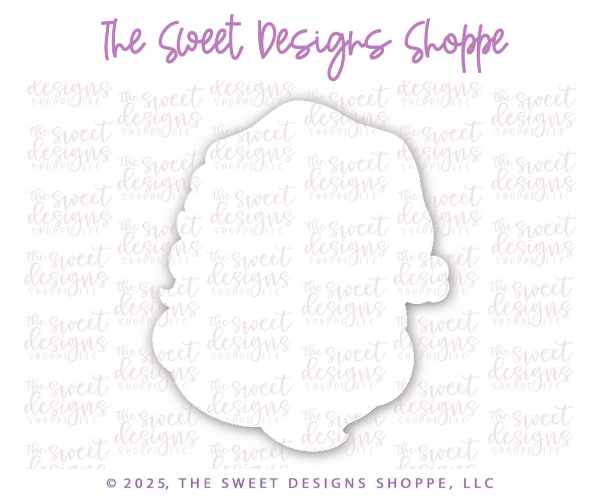 Cookie Cutters - Lovely Vintage Santa Face & Joy Plaque Cookie Cutter Set - Set of 2 - Cookie Cutters - The Sweet Designs Shoppe - TSDS - - ALL,Christmas,Christmas / Winter,claus,clause,Cookie Cutter,PLAQUES HANDLETTERING,Promocode,regular sets,Santa,Santa Claus,Santa Face,set,STL