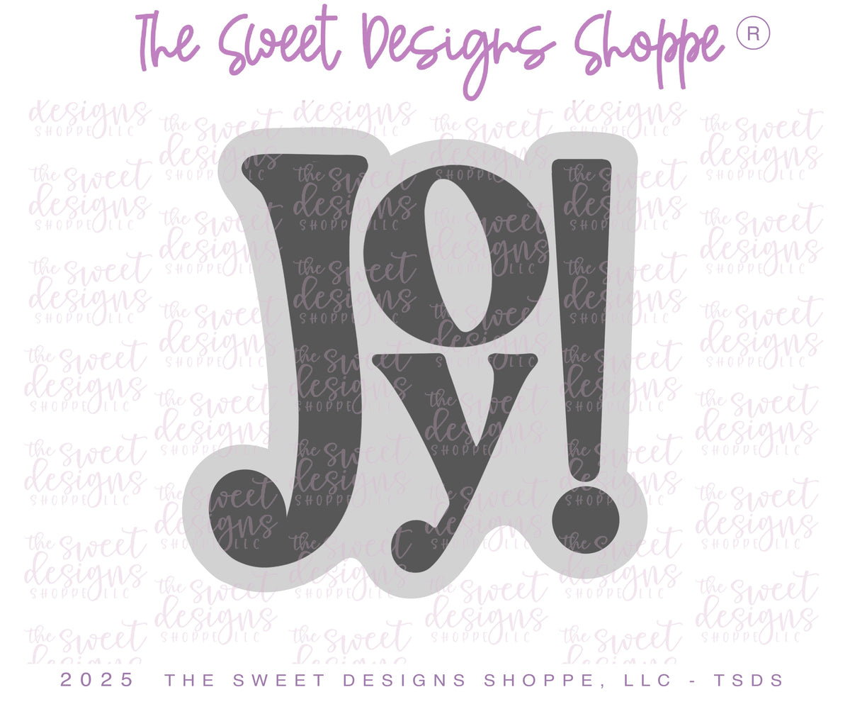 Cookie Cutters - Lovely Vintage Santa Face & Joy Plaque Cookie Cutter Set - Set of 2 - Cookie Cutters - The Sweet Designs Shoppe - TSDS - - ALL,Christmas,Christmas / Winter,claus,clause,Cookie Cutter,PLAQUES HANDLETTERING,Promocode,regular sets,Santa,Santa Claus,Santa Face,set,STL