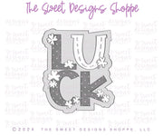Cookie Cutters - LUCK Plaque - Cookie Cutter - The Sweet Designs Shoppe - TSDS - - ALL,Cookie Cutter,handlettering,Holiday,leprechaun,Lettering,patrick,patrick's,Plaque,Plaques,PLAQUES HANDLETTERING,Promocode,ST PATRICK,St. Pat,St. Patricks,STL