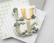 Cookie Cutters - LUCK Plaque - Cookie Cutter - The Sweet Designs Shoppe - TSDS - - ALL,Cookie Cutter,handlettering,Holiday,leprechaun,Lettering,patrick,patrick's,Plaque,Plaques,PLAQUES HANDLETTERING,Promocode,ST PATRICK,St. Pat,St. Patricks,STL