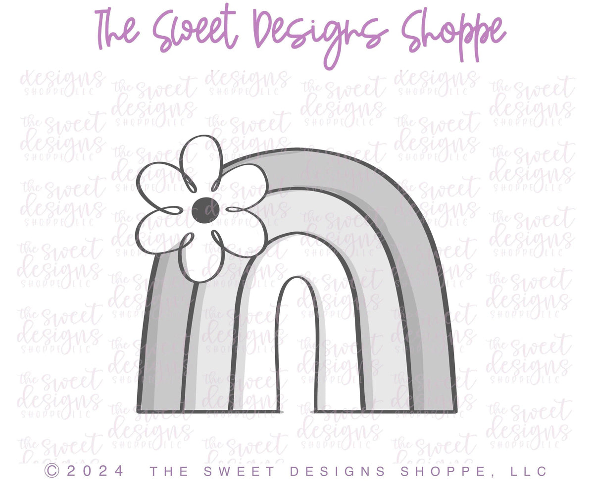 Cookie Cutters - Lucky Floral Rainbow - Cookie Cutter - The Sweet Designs Shoppe - TSDS - - ALL,Cookie Cutter,Holiday,nature,patrick,patrick's,Promocode,St paddy,ST PATRICK,St Patrick’s Day,St. Pat,St. Patricks,STL,summer