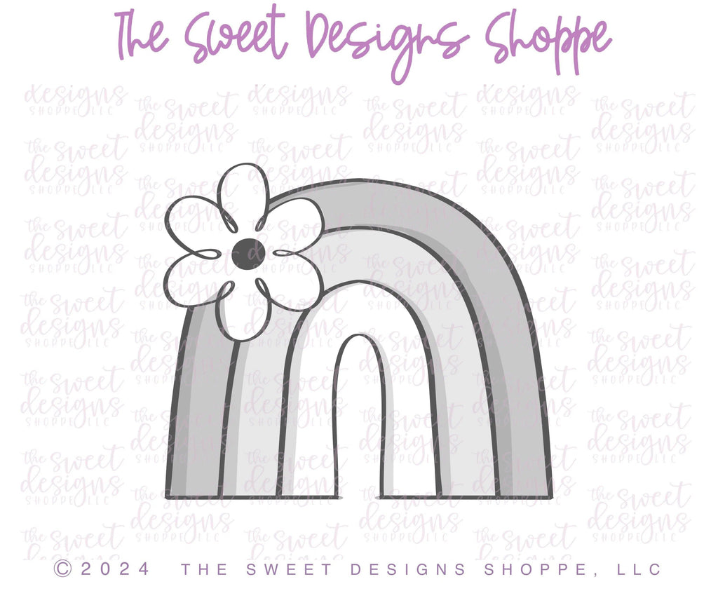 Cookie Cutters - Lucky Floral Rainbow - Cookie Cutter - The Sweet Designs Shoppe - TSDS - - ALL,Cookie Cutter,Holiday,nature,patrick,patrick's,Promocode,St paddy,ST PATRICK,St Patrick’s Day,St. Pat,St. Patricks,STL,summer