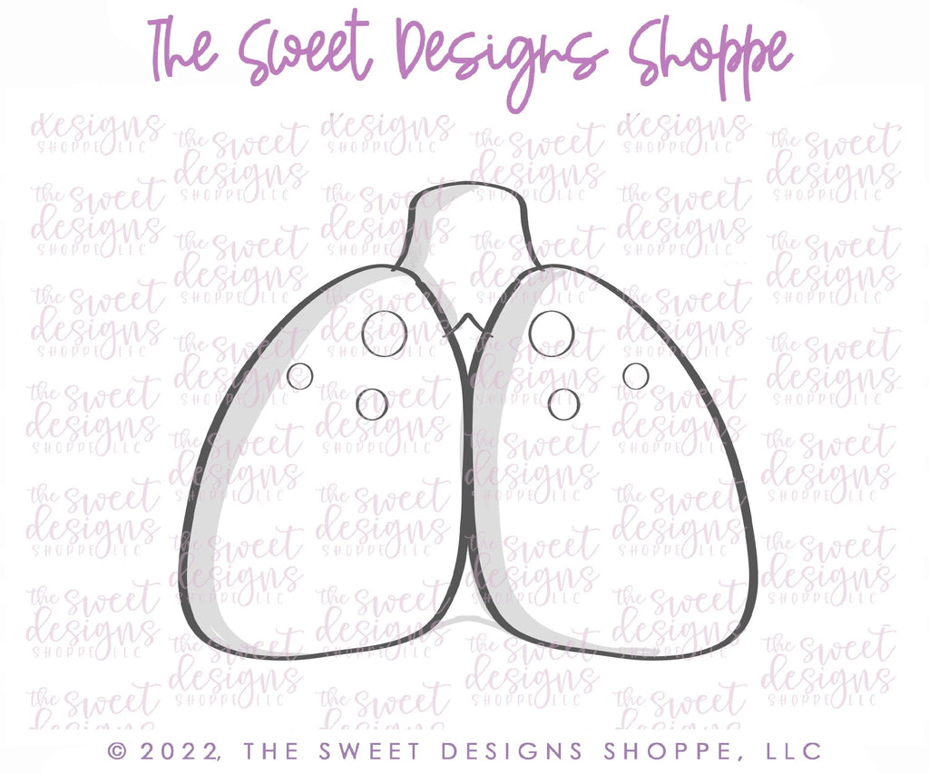 Cookie Cutters - Lungs - Cutter - Sweet Designs Shoppe - - ALL, Cookie Cutter, Doctor, MEDICAL, NURSE, NURSE APPRECIATION, Promocode
