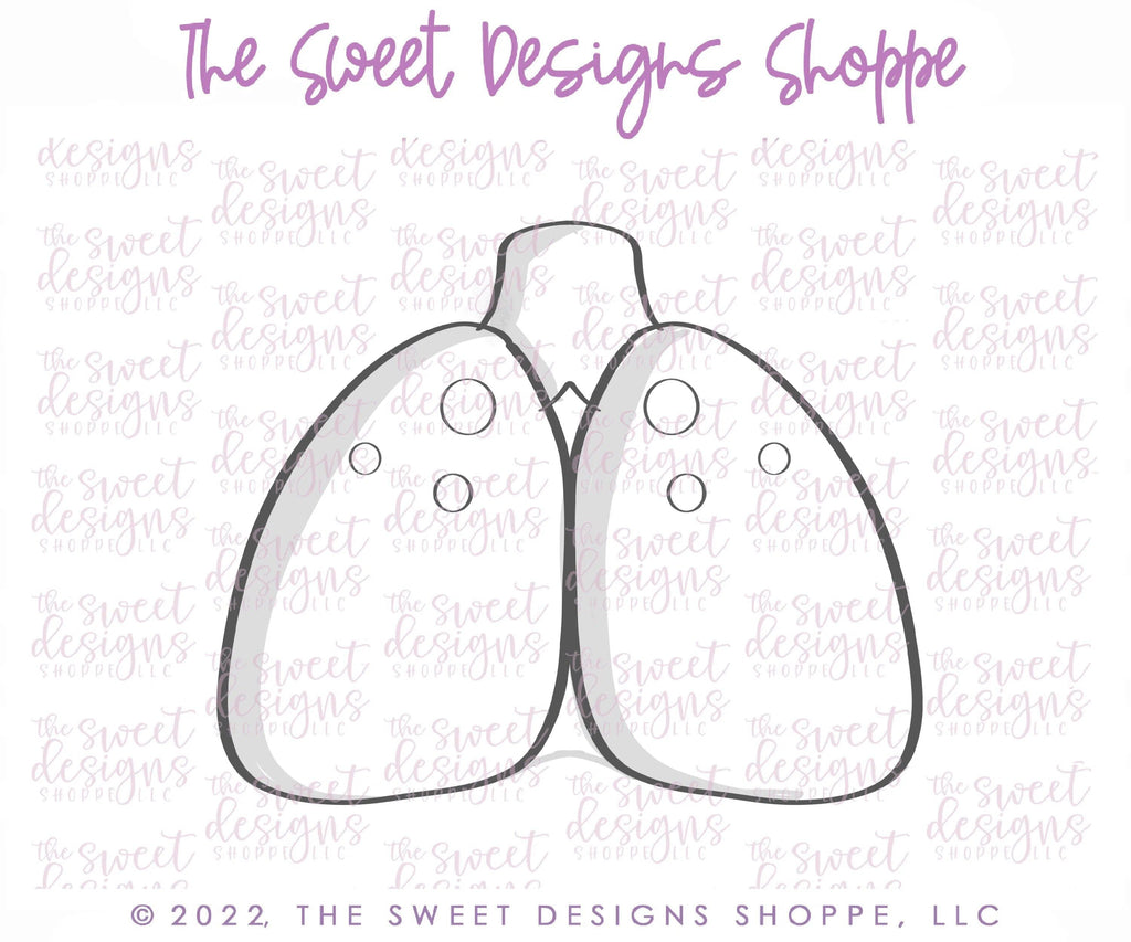 Cookie Cutters - Lungs - Cookie Cutter - The Sweet Designs Shoppe - - ALL, Cookie Cutter, Doctor, MEDICAL, NURSE, NURSE APPRECIATION, Promocode