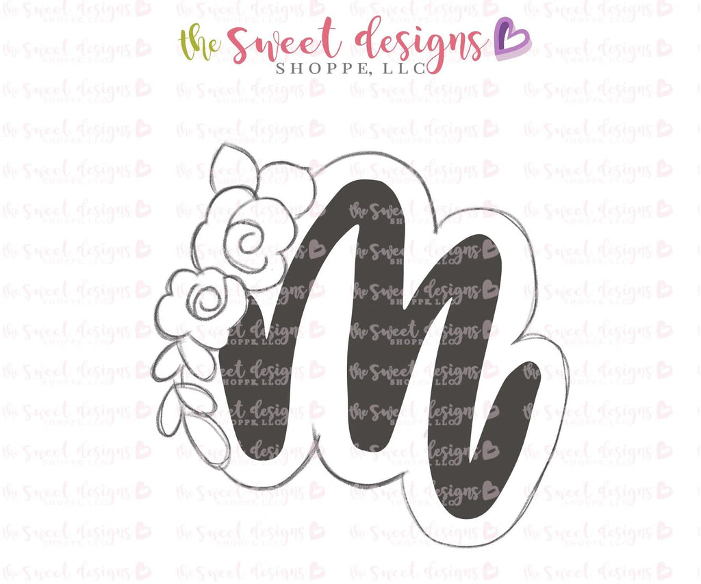 Cookie Cutters - M one in MOM - Cookie Cutter - Sweet Designs Shoppe - - ALL, Cookie Cutter, Customize, Fonts, handlettering, letter, Lettering, Letters, letters and numbers, MOM, mother, mothers DAY, PLAQUES HANDLETTERING, Promocode, text