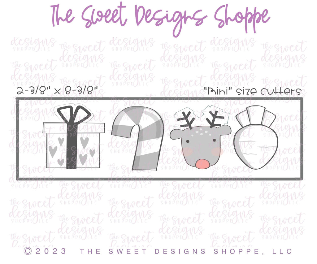 Cookie Cutters - Magic Reindeer Mini Set - Set of 4 - Cookie Cutters - The Sweet Designs Shoppe - TSDS - - ALL,Christmas,Christmas / Winter,Cookie Cutter,Mini Sets,Promocode,regular sets,Reindeer,Rudolph,set,Winter