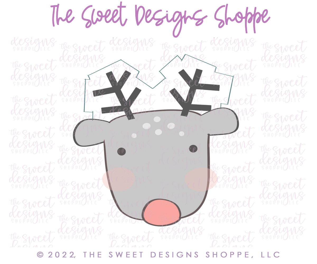 Cookie Cutters - Magic Reindeer Mini Set - Set of 4 - Cookie Cutters - The Sweet Designs Shoppe - TSDS - - ALL,Christmas,Christmas / Winter,Cookie Cutter,Mini Sets,Promocode,regular sets,Reindeer,Rudolph,set,Winter