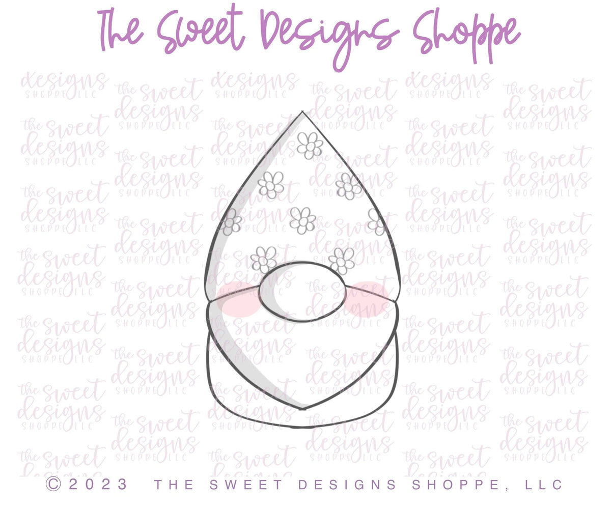Cookie Cutters - Magical Gnome - Cookie Cutter - The Sweet Designs Shoppe - TSDS - - ALL,class,Classes,Cookie Cutter,Easter,Easter / Spring,Fantasy,gnome,Magical,pointy,Promocode,STL