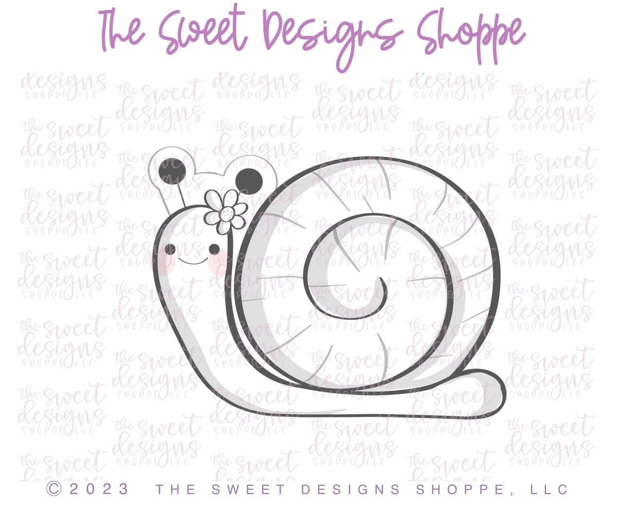 Cookie Cutters - Magical Snail - Cookie Cutter - The Sweet Designs Shoppe - TSDS - - 6 bs,ALL,Animal,Animals,Animals and Insects,class,Cookie Cutter,Easter / Spring,Promocode,Spring,STL