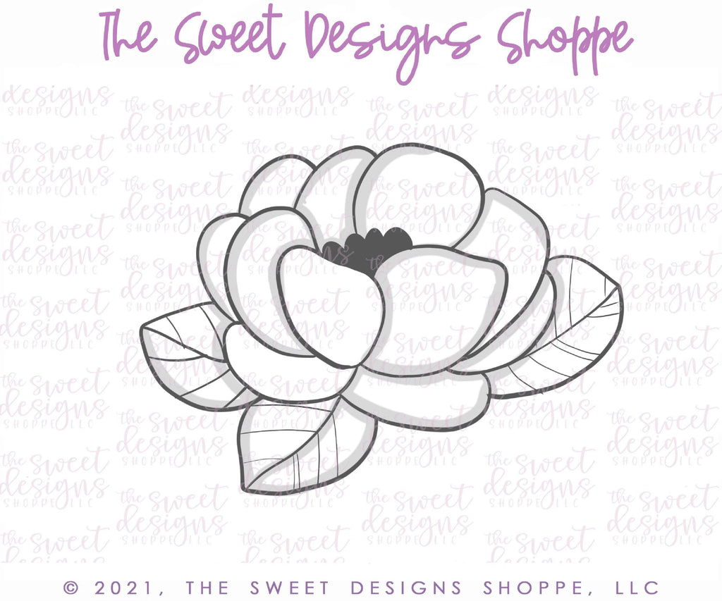 Cookie Cutters - Magnolia Flower - Cookie Cutter - The Sweet Designs Shoppe - TSDS - - 4th,4th July,4th of July,ALL,Cookie Cutter,Fall Woodlands,Flower,Flowers,Leaves and Flowers,MOM,mother,Mothers Day,Nature,Patriotic,Promocode,Summer,Trees Leaves and Flowers,USA,Woodlands Leaves and Flowers