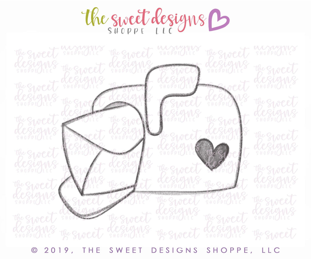 Cookie Cutters - Mailbox - Cookie Cutter - The Sweet Designs Shoppe - - 2018, ALL, Cookie Cutter, Miscellaneous, Promocode, Valentines, valentines collection 2018