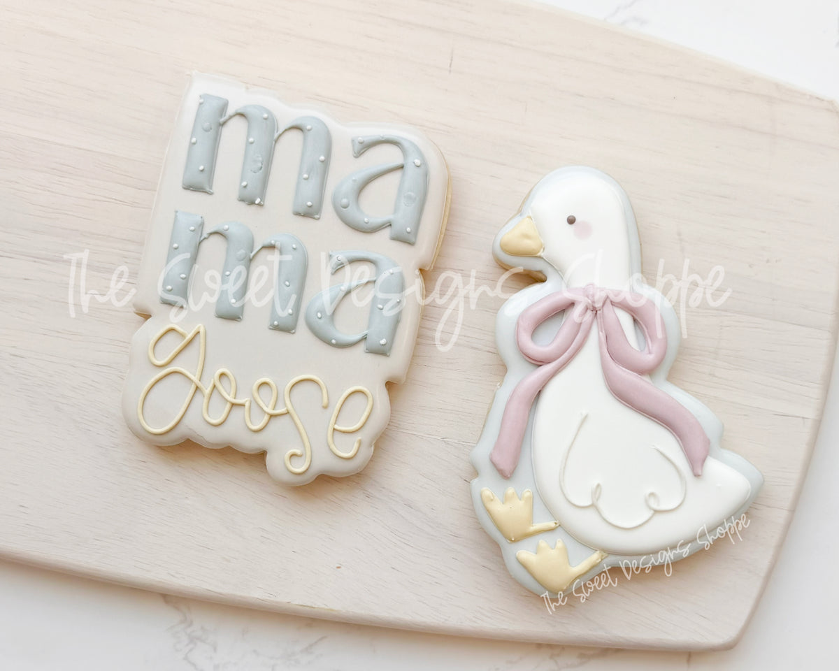 Cookie Cutters - MAMA Goose Set - Set of 2 - Cookie Cutters - The Sweet Designs Shoppe - TSDS - - ALL,Animal,Animals,Animals and Insects,baby shower,baby shower favors,Cookie Cutter,MOM,mother,mothers,Mothers Day,Promocode,regular sets,set,STL