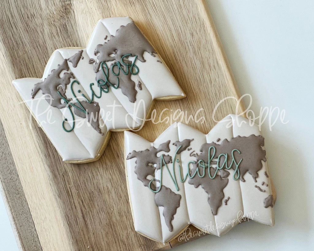 Cookie Cutters - Map - Cookie Cutter - The Sweet Designs Shoppe - TSDS - - ALL,Cookie Cutter,kids,Kids / Fantasy,Promocode,STL,toy,toys,transportation,travel