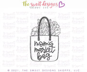 Cookie Cutters - Market Bag - Cookie Cutter - The Sweet Designs Shoppe - TSDS - - Accesories,ALL,Clothing / Accessories,Cookie Cutter,Fashion,Flower,Flowers,Girl,MOM,mother,Mothers Day,Promocode,STL