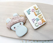 Cookie Cutters - Marshmallow Bad Bunny & Simple Plaque Set - Set of 2 - Cookie Cutters - The Sweet Designs Shoppe - TSDS - - ALL,Animal,Animals,Cookie Cutter,Easter,Easter / Spring,PLAQUES HANDLETTERING,Promocode,regular sets,set,STL