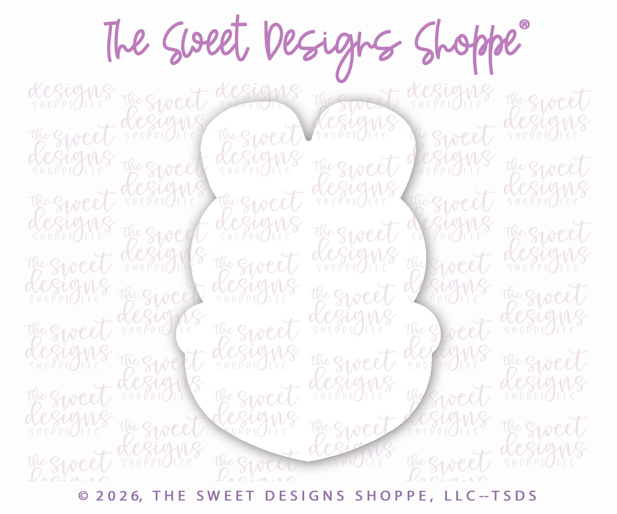 Cookie Cutters - Marshmallow Bunny with Heart - Cookie Cutter - The Sweet Designs Shoppe - TSDS - - ALL,Animal,Animals,Animals and Insects,Cookie Cutter,Easter,Easter / Spring,Promocode,STL,valentine,Valentines