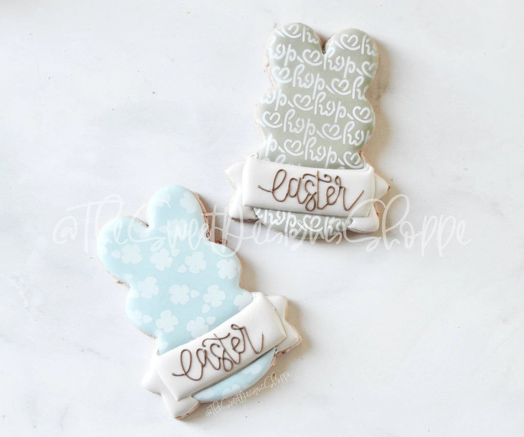Cookie Cutters - Marshmallow Bunny with Ribbon - Cookie Cutter - The Sweet Designs Shoppe - TSDS - - ALL,Animal,Animals,Bunny,Cookie Cutter,Easter,Easter / Spring,Nature,Peep,Peeps,Promocode