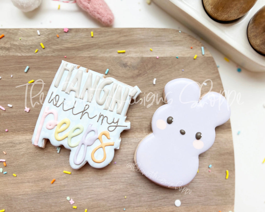 Cookie Cutters - Marshmallow Hangin with my Peeps Set - Set of 2 - Cookie Cutters - Sweet Designs Shoppe - - ALL, Animal, Animals, Animals and Insects, bunny, Cookie Cutter, Easter, Easter / Spring, Lady Milk Stache, Lady MilkStache, LadyMilkStache, Mini Sets, Promocode, regular sets, set