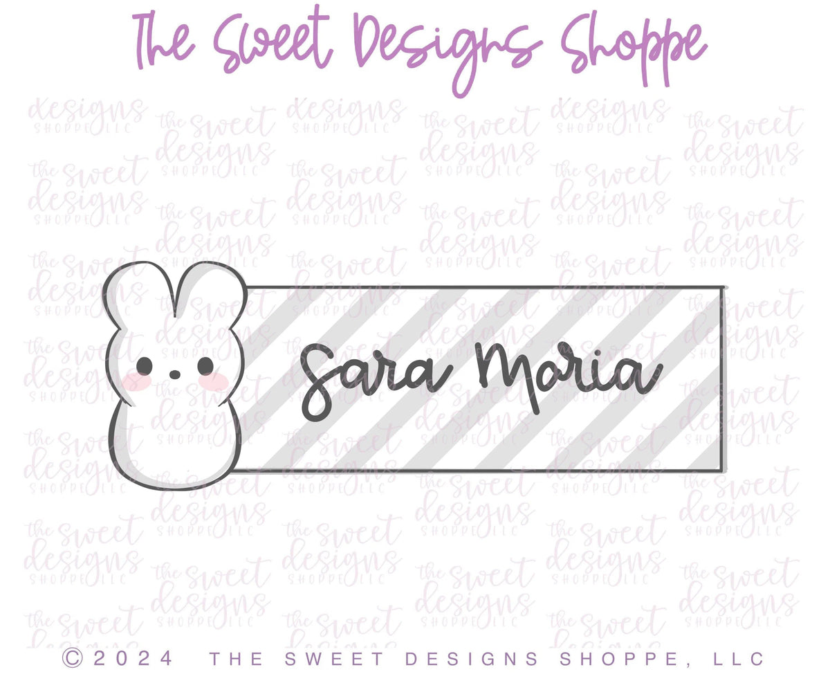 Cookie Cutters - Marshmallow Tag - Cookie Cutter - The Sweet Designs Shoppe - TSDS - - ALL,Animal,Animals,Cookie Cutter,Easter,Easter / Spring,Nature,Plaque,Plaques,PLAQUES HANDLETTERING,Promocode,STL