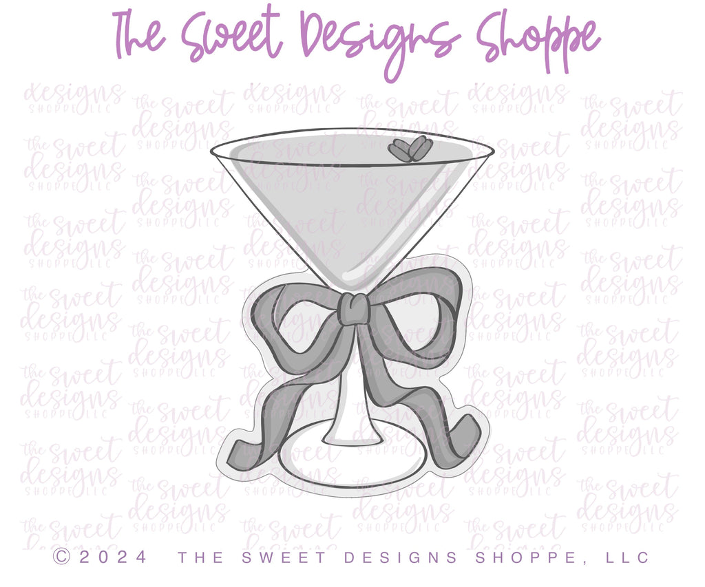 Cookie Cutters - Martini Galentines Set - Set of 5 - Cookie Cutters - The Sweet Designs Shoppe - TSDS - - ALL,Cookie Cutter,galentine,Galentines,Love,Promocode,regular sets,set,STL,valentine,Valentines