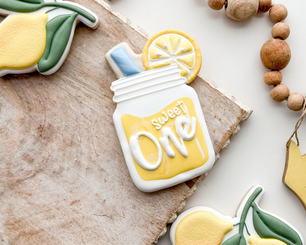 Cookie Cutters - Mason Jar with Lemon - Cookie Cutter - The Sweet Designs Shoppe - TSDS - - ALL,Cookie Cutter,double lemon,Food,Food & Beverages,Food and Beverage,fruit,fruits,Fruits and Vegetables,fruity summer,Lemon,lemonade,lemonade stand,mason jar,mason jar with lemon,Promocode,Spring,STL,Summer