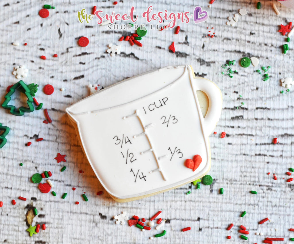 Cookie Cutters - Measuring Cup v2- Cookie Cutter - Sweet Designs Shoppe - - ALL, Baking, Christmas, Christmas / Winter, Chubby, Cookie Cutter, Hobbies, Kawaii, Promocode, Winter