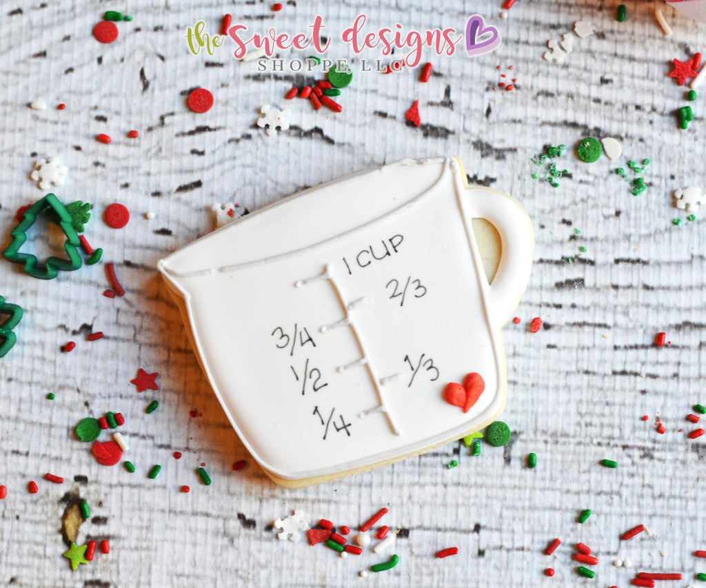 Cookie Cutters - Measuring Cup v2- Cookie Cutter - The Sweet Designs Shoppe - - ALL, Baking, Christmas, Christmas / Winter, Chubby, Cookie Cutter, Hobbies, Kawaii, Promocode, Winter