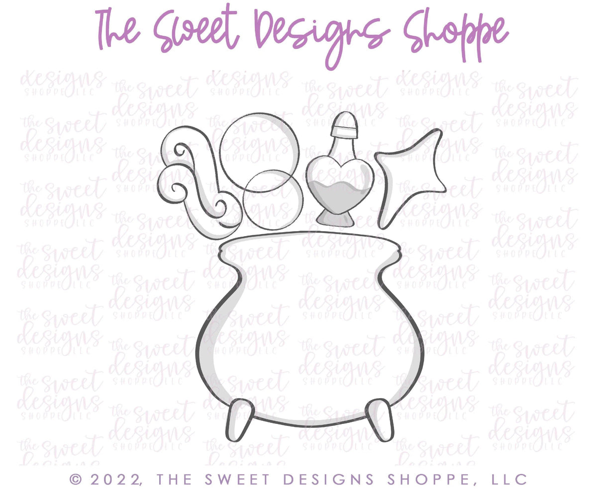 Cookie Cutters - Melissa's Cauldron Set - Cookie Cutters - Set of 5 - The Sweet Designs Shoppe - TSDS - - ALL,Cookie Cutter,halloween,Mini Sets,missypsweets,Promocode,regular sets,set,ST PATRICK,St Patrick’s Day,St. Pat,st. patrick's
