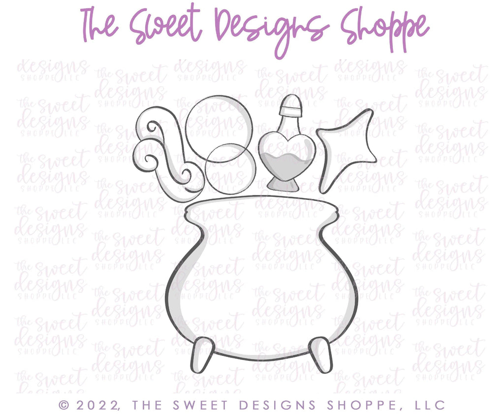 Cookie Cutters - Melissa's Cauldron Set - Cookie Cutters - Set of 5 - The Sweet Designs Shoppe - TSDS - - ALL,Cookie Cutter,halloween,Mini Sets,missypsweets,Promocode,regular sets,set,ST PATRICK,St Patrick’s Day,St. Pat,st. patrick's