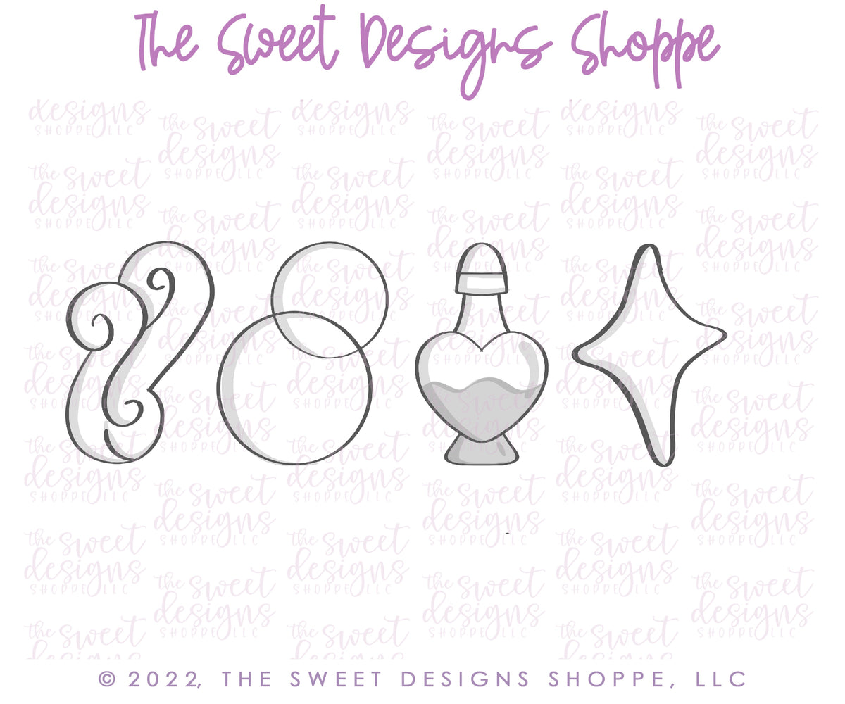 Cookie Cutters - Melissa's Halloween Set - Cookie Cutters - Set of 13 ( 12 cutters and 1 Stencil) - The Sweet Designs Shoppe - TSDS - - ALL,Cookie Cutter,halloween,Mini Sets,missypsweets,Promocode,regular sets,set