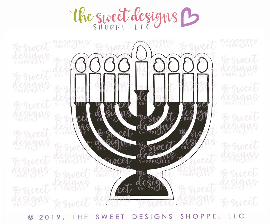 Cookie Cutters - Menorah - Cookie Cutter - The Sweet Designs Shoppe - TSDS - - ALL,Cookie Cutter,Hanukkah,Promocode,STL