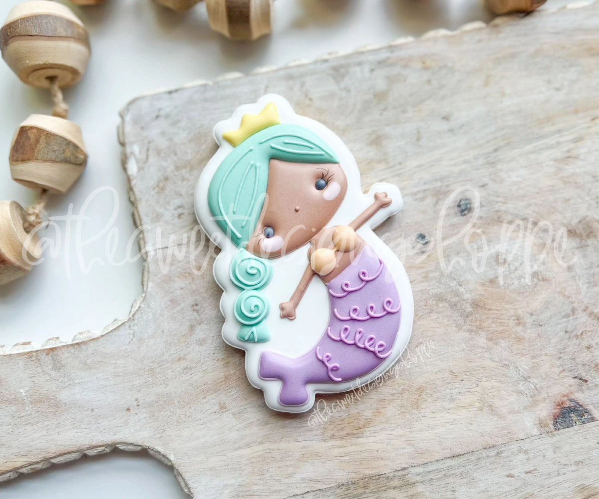 Cookie Cutters - Mermaid Andy - Cookie Cutter - The Sweet Designs Shoppe - TSDS - - ALL,birthday,Cookie Cutter,Fantasy,Kids / Fantasy,mermaid,Promocode,STL,summer,under the sea