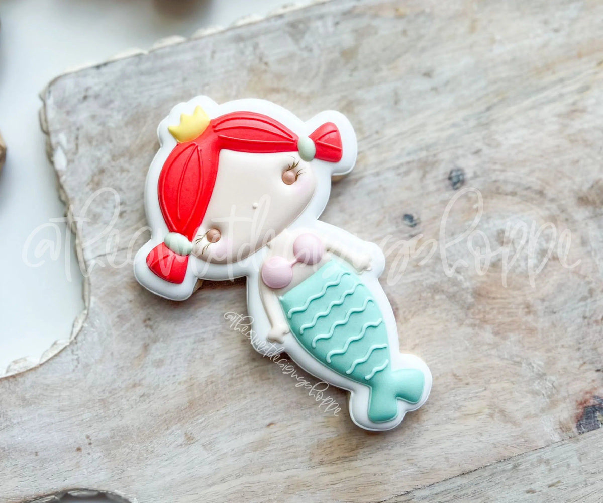 Cookie Cutters - Mermaid Caro - Cookie Cutter - The Sweet Designs Shoppe - TSDS - - ALL,birthday,Cookie Cutter,Fantasy,Kids / Fantasy,mermaid,Promocode,STL,summer,under the sea