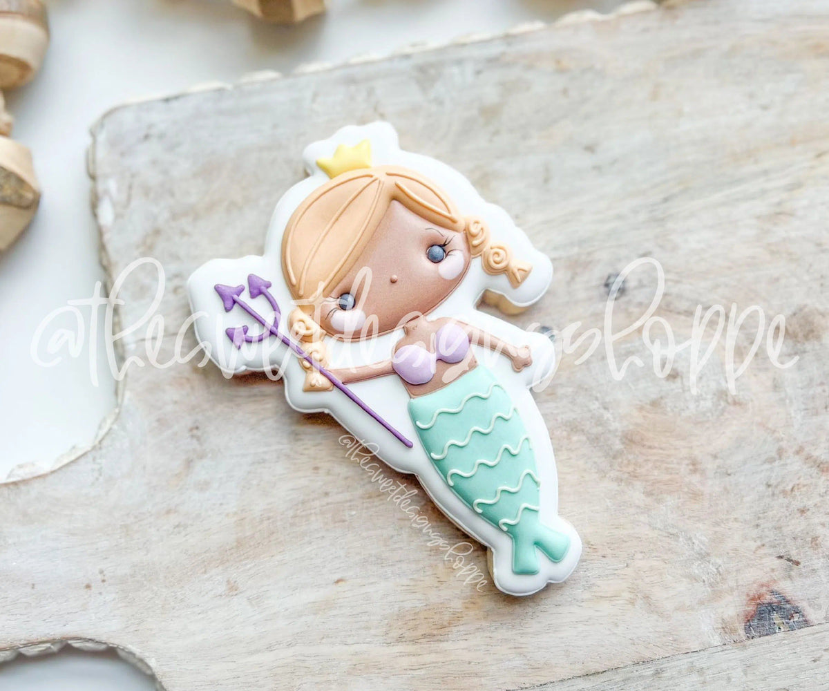 Cookie Cutters - Mermaid Luci - Cookie Cutter - The Sweet Designs Shoppe - TSDS - - ALL,birthday,Cookie Cutter,Fantasy,Kids / Fantasy,mermaid,Promocode,STL,summer,under the sea