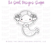 Cookie Cutters - Mermaid Sara - Cookie Cutter - The Sweet Designs Shoppe - TSDS - - ALL,Birthday,Cookie Cutter,Fantasy,Kids / Fantasy,mermaid,Promocode,STL,summer,under the sea