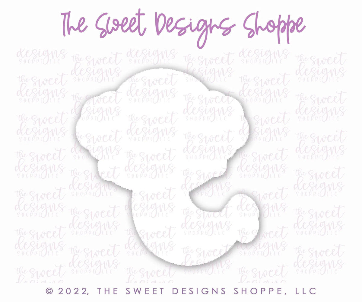 Cookie Cutters - Mermaid Sara - Cookie Cutter - The Sweet Designs Shoppe - TSDS - - ALL,Birthday,Cookie Cutter,Fantasy,Kids / Fantasy,mermaid,Promocode,STL,summer,under the sea