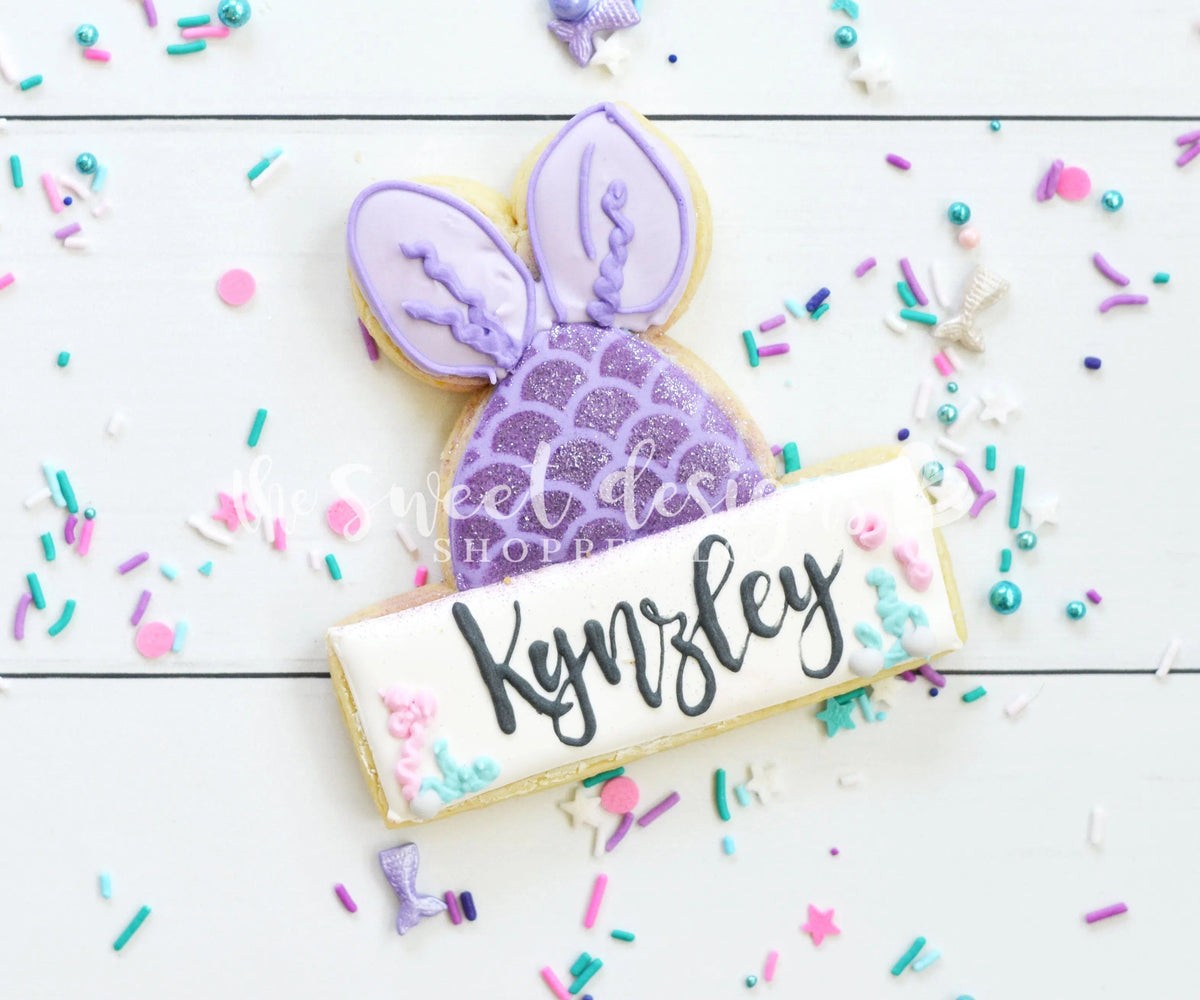 Cookie Cutters - Mermaid Tail Plaque - Cookie Cutter - The Sweet Designs Shoppe - TSDS - - ALL,Cookie Cutter,Fantasy,Plaque,Promocode,STL,summer,under the sea