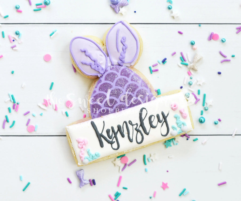 Cookie Cutters - Mermaid Tail Plaque - Cookie Cutter - The Sweet Designs Shoppe - TSDS - - ALL,Cookie Cutter,Fantasy,Plaque,Promocode,STL,summer,under the sea