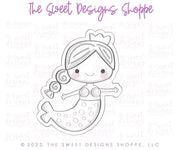 Cookie Cutters - Mermaids Set - Set of 5 - Cookie Cutters - The Sweet Designs Shoppe - TSDS - - ALL,Baby / Kids,Birthday,Cookie Cutter,Fantasy,kid,kids,Kids / Fantasy,Mini Sets,Promocode,regular sets,set,STL,summer,under the sea