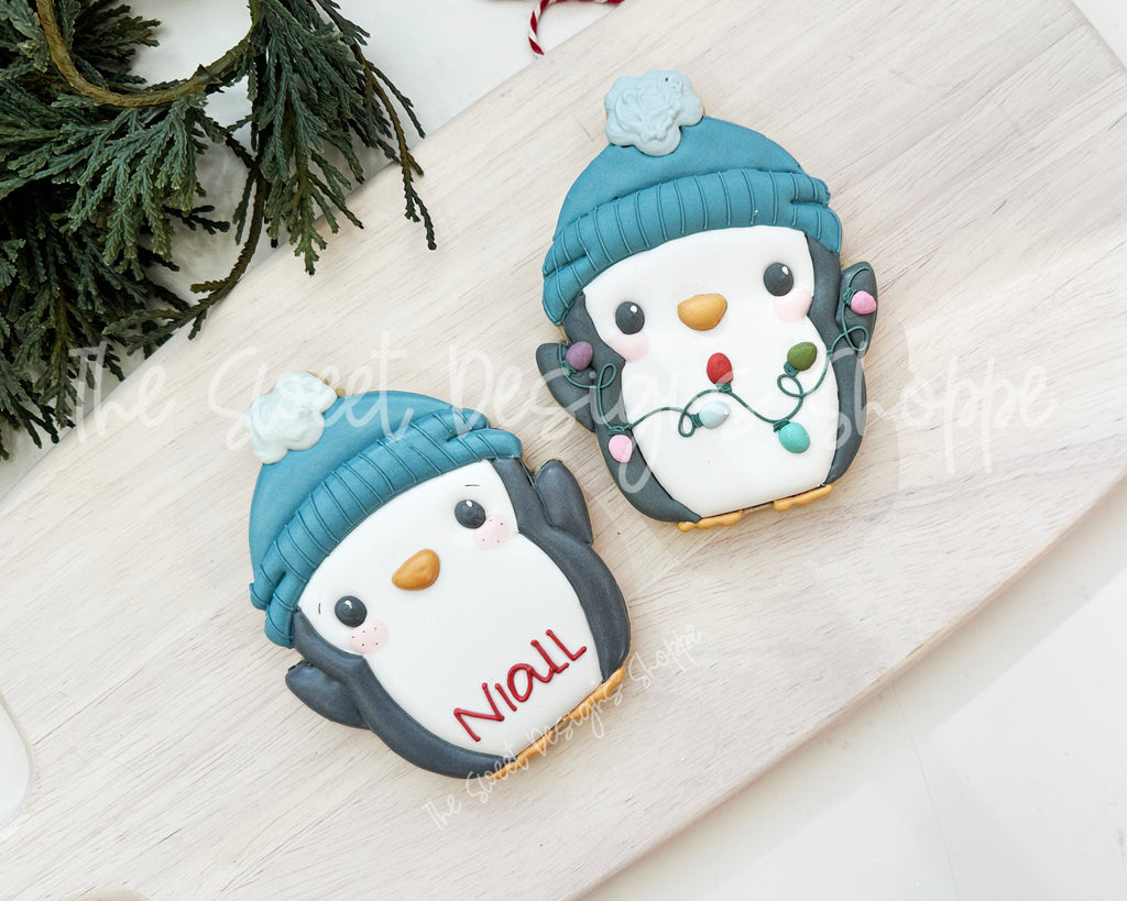Cookie Cutters - Merry and Bright Penguin - Cookie Cutter - The Sweet Designs Shoppe - TSDS - - ALL,Animal,Animals,Animals and Insects,Christmas,Christmas / Winter,Cookie Cutter,new,Promocode,STL